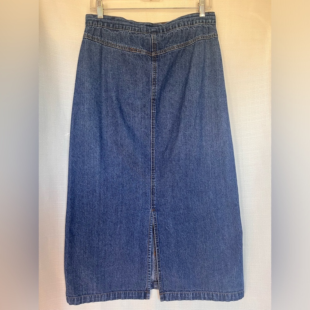 Vintage Denim Drawstring Skirt